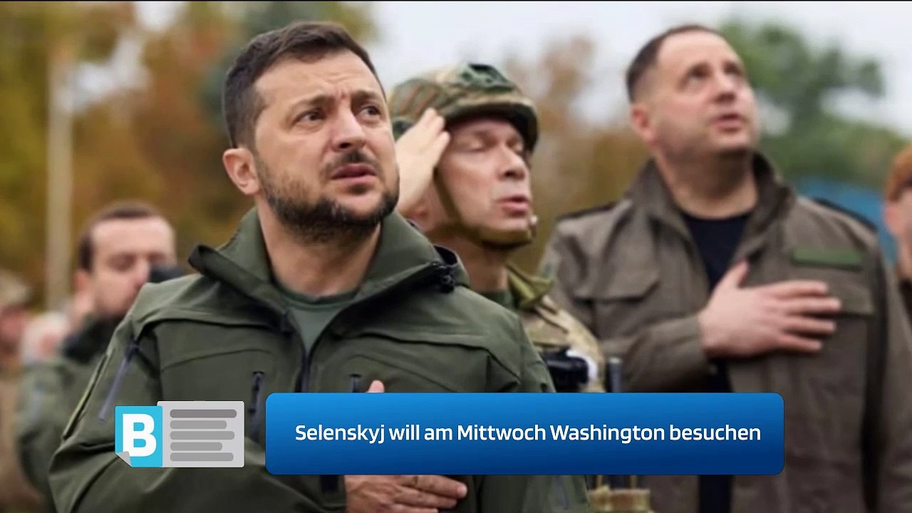 Selenskyj will am Mittwoch Washington besuchen