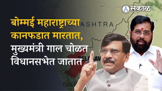 Sanjay Raut on Maharashtra - karnataka border dispute: राऊतांनी मुख्यमंत्र्यांना झापलं । sakal