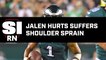 Jalen Hurts' Status Up in the Air After Suffering Shoulder Sprain