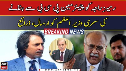 Summary for removal of Ramiz Raja as Chairman PCB sent to PM, sources