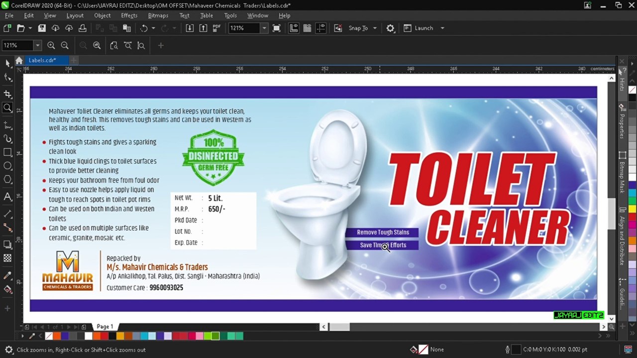 How to Design Toilet Cleaner Label video Dailymotion