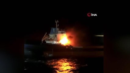 Sinop açıklarındaki kuru yük gemisinde soğutma çalışmaları sürüyor