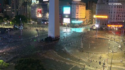 Argentina, feriti e disordini alla festa per i campioni del mondo