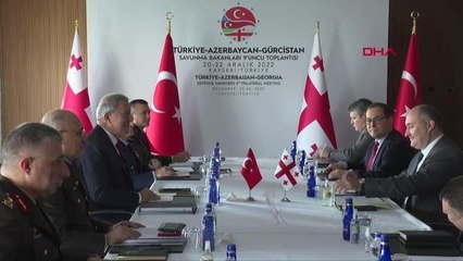 Bakan Akar, Azerbaycanlı ve Gürcistanlı mevkidaşları ile görüştü
