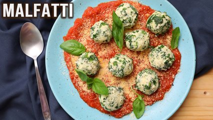 Malfatti | Cheese Spinach Dumplings | Spinach Gnocchi | Italian Cheese Dumplings | Italian Food