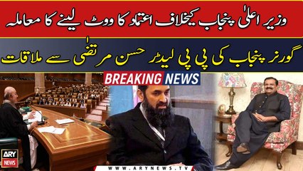 No Confidence against CM Punjab: Governor Punjab meet PPP leader Hasan Murtaza