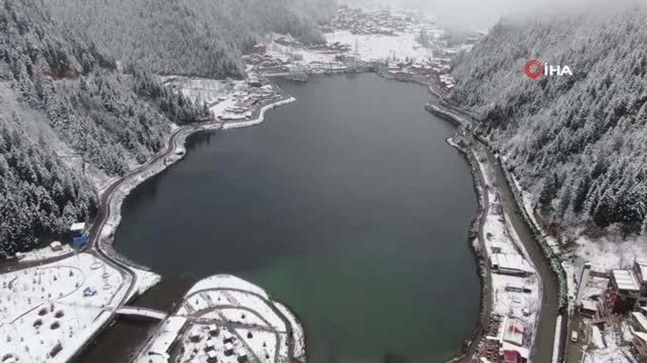 Uzungöl, beyaz gelinliğini giydi