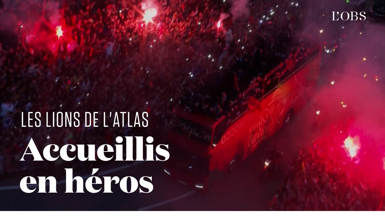Au Maroc, les Lions de l'Atlas acclamés à leur retour de la Coupe du Monde au Qatar