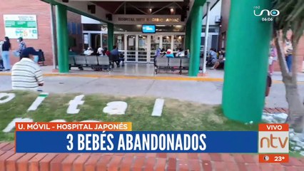 Abandonan a tres bebés en el Hospital Japonés, aún se desconocen los motivos