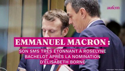 Emmanuel Macron : son SMS très étonnant à Roselyne Bachelot après la nomination d'Elisabeth Borne