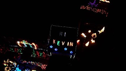 Neighbour creates 20th edition of touching Christmas display for young boy who died from cancer