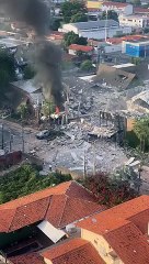 Forte explosão destrói restaurante do grupo Coco Bambu em Teresina