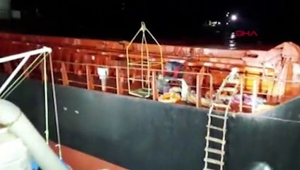 Sinop'taki gemi yangınının boyutu gün ağarınca belli oldu! Kaptan aranıyor