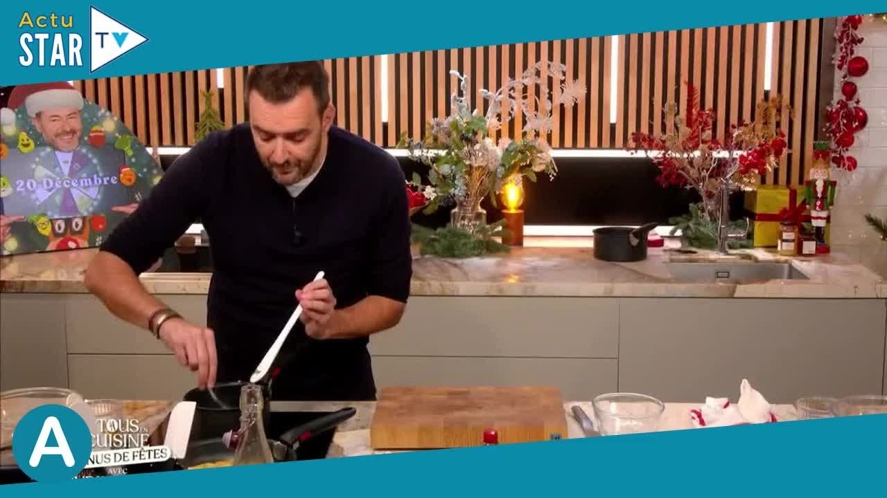 Cyril Lignac : "Ça me touche beaucoup", cadeau surprise pour son fils Léo en direct, le jeune papa é