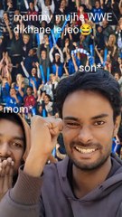 #viral #shorts #comedy#wwe mom and son WWE match dekhne ke liye aaye 