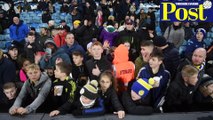 Leeds United open training Christmas special
