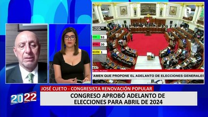 José Cueto sobre Pedro Castillo y Lilia Paredes: “No son perseguidos políticos, son delincuentes”