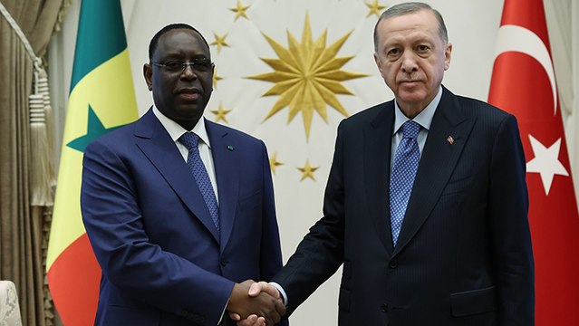 Cumhurbaşkanı Erdoğan, Senegal Cumhurbaşkanı Sall ile bir araya geldi