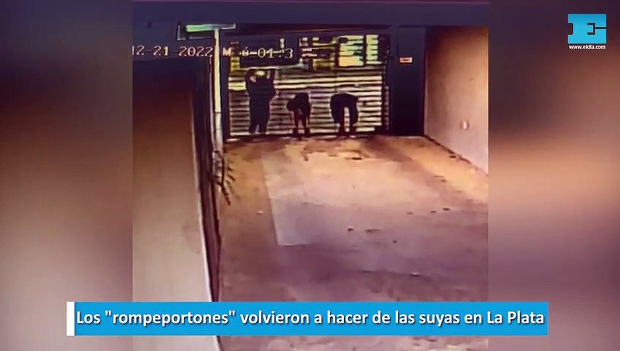 Los rompeportones volvieron a hacer de las suyas en La Plata