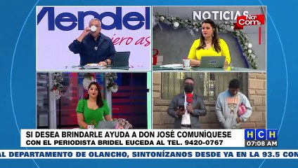 "No quiero dinero, pero sí trabajo y un bocado de comida": José, uno de los muchos indigentes del Centro de TGU