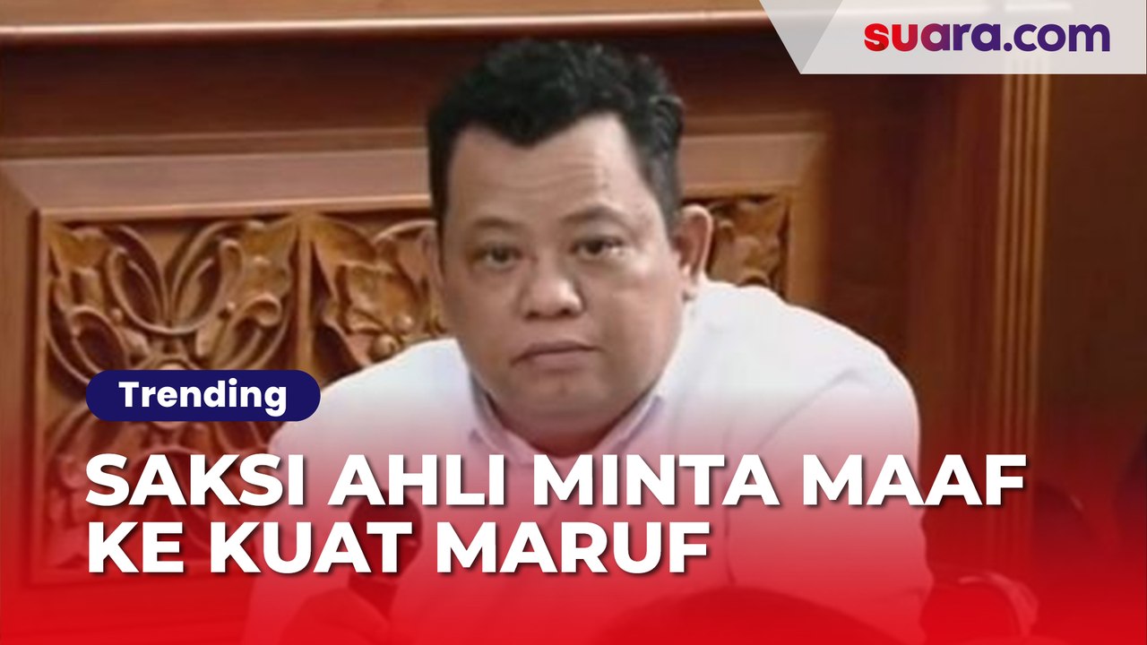 Saksi Ahli Sampai Minta Maaf saat Bongkar Kepribadian Kuat Maruf: Lambat Memahami Informasi