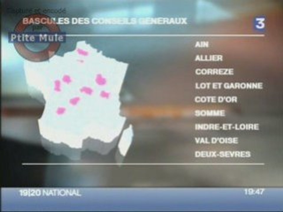 Les bascules des conseils généraux