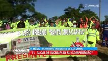 Trabajadores de Vega Solví bloquean ingreso al vertedero de Santa Cruz de la Sierra
