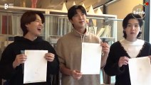RM with Suga & Jimin Cyanotype Experience (ENG SUB) Bangtan Bomb BTS 방탄소년단