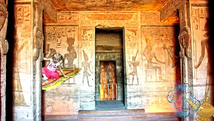 Diana and Roma play at the 3D Art in Paradise MUSEUM