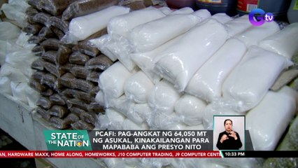 Pres. Bongbong Marcos, pinamamadali na ang pag-aangkat ng 64,050 MT ng refined sugar | SONA