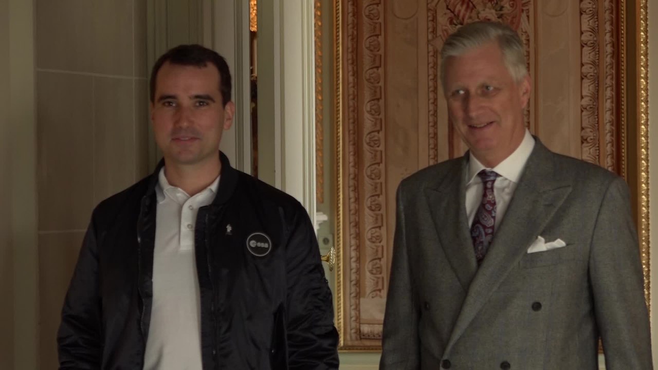 Audience chez le Roi du nouvel astronaute belge...