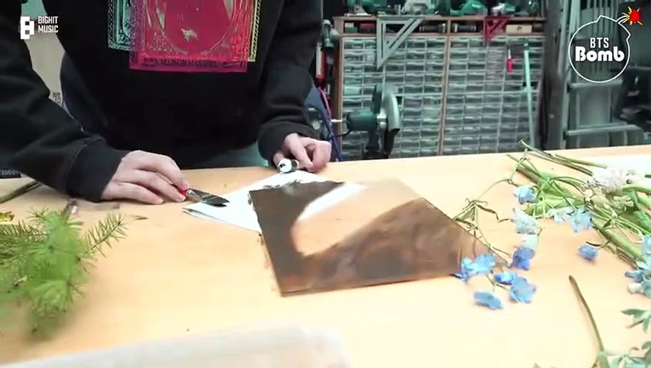 RM with Suga & Jimin Cyanotype Experience (ENG SUB) Bangtan Bomb BTS 방탄소년단