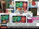 Gobierno Nacional realiza entrega de juguetes a los 23 circuitos educativos del eso. Amazonas