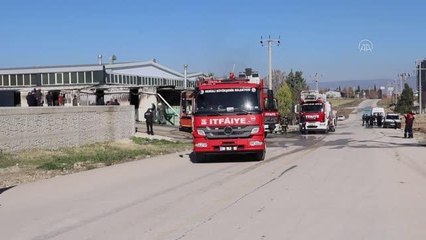 Tel üretimi yapılan fabrikada çıkan yangın söndürüldü