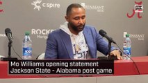 Mo Williams opening statement -  Jackson State   Alabama post game