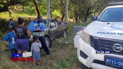 ¡Cuatro lesionados deja aparatoso volcamiento en Juticalpa!