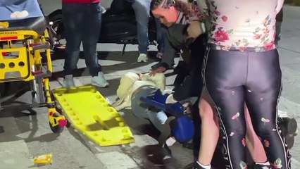 Hermano abandonó a su hermana tras chocar en avenida Alcalde; ambos iban en motocicleta
