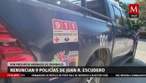 En Guerrero, renuncian seis policías de Juan R. Escudero tras presuntas amenazas