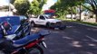 Motociclista sofre corte na perna após colisão na avenida Apucarana