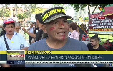 Download Video: Pueblo peruano continúa protestas a ante la decisión de Dina Boluarte de juramentar nuevo gabinete ministerial