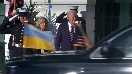 بايدن يستقبل زيلينسكي في البيت الأبيض