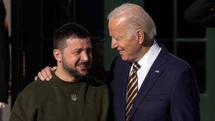 Joe Biden welcomes Ukrainian president Zelensky to The White House