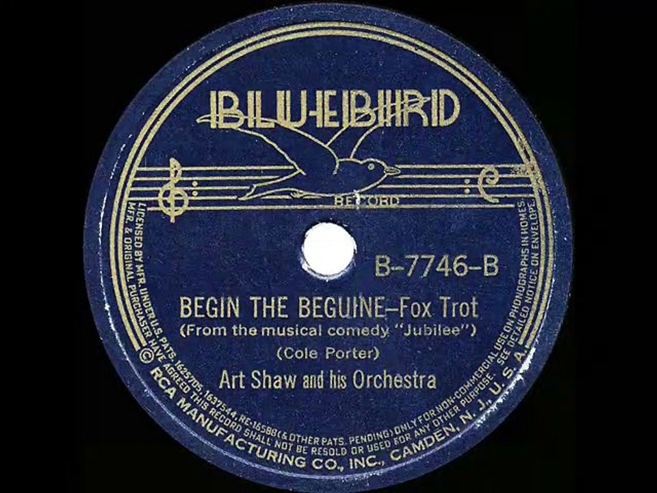 1938 Begin The Beguine Artie Shaw