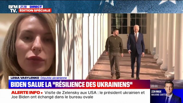 Lesia Vasylenko, députée ukrainienne sur la rencontre Zelensky-Biden: Deux pays démocratiques qui se battent ensemble contre un mal total
