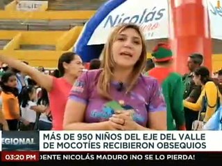 Mérida | Realizan tradicional almuerzo navideño a más de 950 niños del eje del Valle de Mocotíes