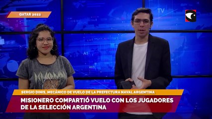 Misionero compartió vuelo con los jugadores de la selección Argentina
