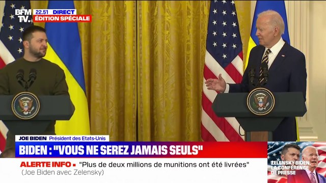 Joe Biden: Je me réjouis de signer un projet de loi qui va débloquer 45 milliards de dollars pour l'Ukraine
