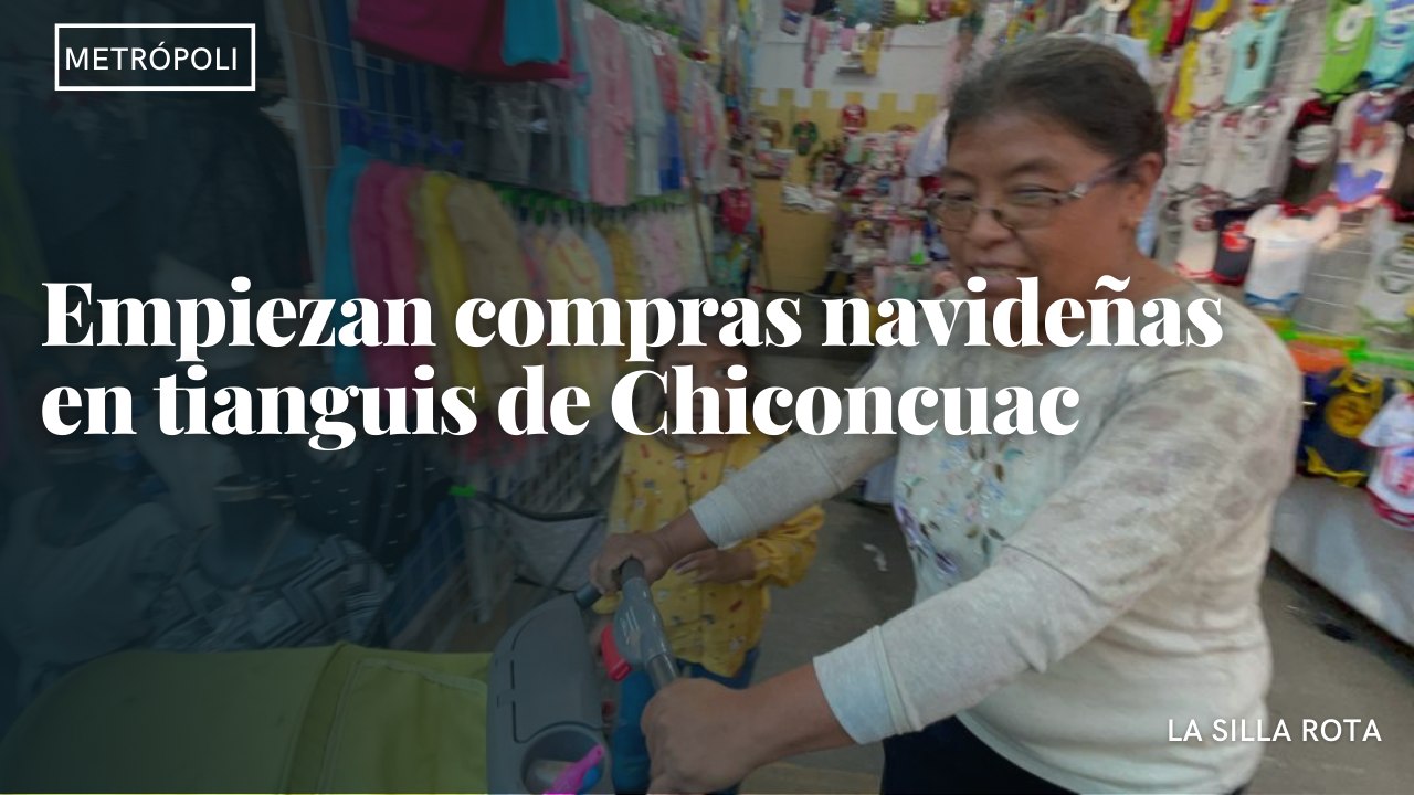 Empiezan compras navideñas en tianguis de Chiconcuac
