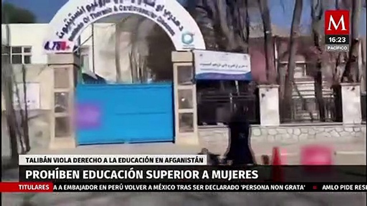 Talibanes prohíben a las mujeres estudiar la universidad en Afganistán