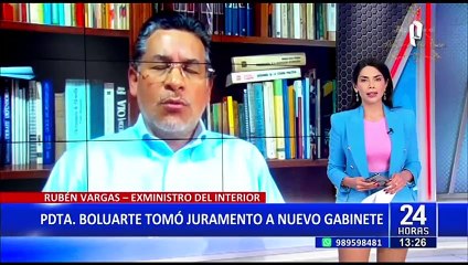 Exministro Vargas sobre nuevos ministros: “Lamento la salida de Cervantes del Mininter”